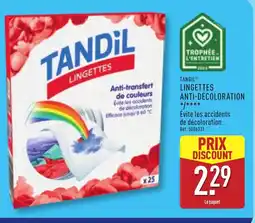 ALDI TANDIL Lingettes anti-décoloration offre
