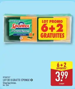 ALDI SPONTEX Lot de 8 gratte-éponge offre