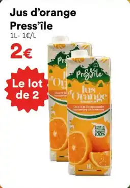 Hmarket Jus d'orange press'île offre