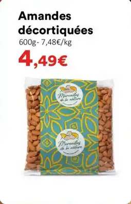 Hmarket Amandes décortiquées offre