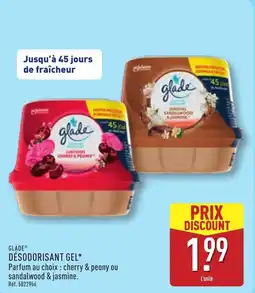 ALDI GLADE Désodorisant gel offre