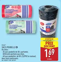 ALDI FOLIA Sacs poubelle offre