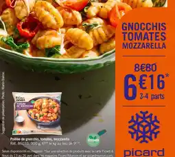 Picard Poêlée de gnocchis tomates mozzarella offre