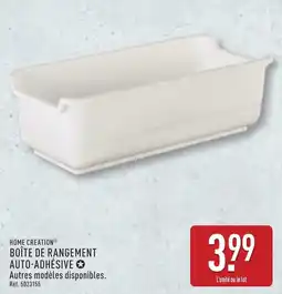 ALDI HOME CREATION Boîte de rangement auto-adhésive offre