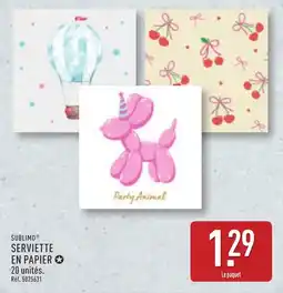 ALDI SUBLIMO Serviette en papier offre