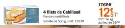 Picard 4 filets de cabillaud offre