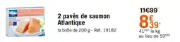 Picard 2 pavés de saumon atlantique offre