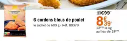 Picard 6 cordons bleus de poulet offre