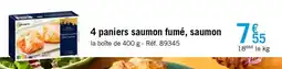 Picard 4 paniers saumon fumé saumon offre