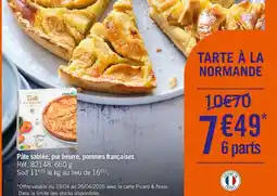Picard Pâte sablée pur beurre pommes françaises offre