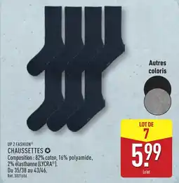 ALDI UP 2 FASHION Chaussettes offre