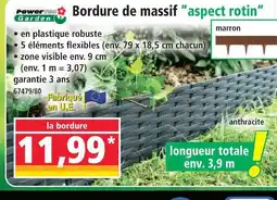 Norma Power garden bordure de massif aspect rotin offre