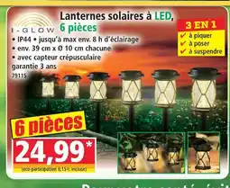 Norma I-glow lanternes solaires à led, 6 pièces offre