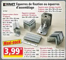 Norma Kraft werkzeuge équerres de fixation ou équerres d’assemblage offre