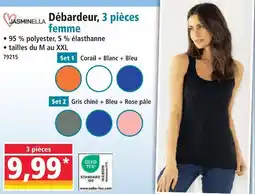 Norma Jasminella débardeur, 3 pièces femme offre