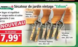 Norma Power garden sécateur de jardin vintage ”edison” offre