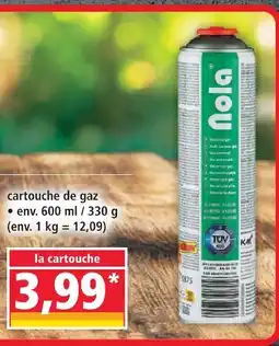 Norma Nola cartouche de gaz offre