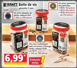 Norma Kraft boîte de vis offre