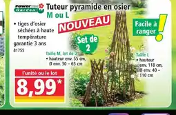 Norma Power garden tuteur pyramide en osier m ou l offre