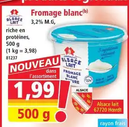 Norma Alsace lait fromage blanc offre