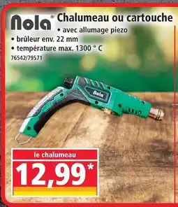 Norma Nola chalumeau ou cartouche offre