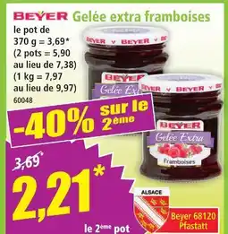 Norma Beyer gelée extra framboises offre