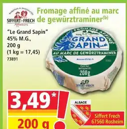 Norma Siffert-frech fromage affiné au marc de gewürztraminer offre