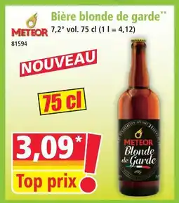 Norma Meteor bière blonde de garde offre