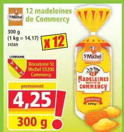 Norma St michel 12 madeleines de commercy offre