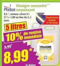 Norma Phebus vinaigre concentré surpuissant offre