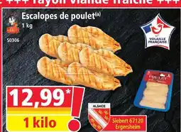 Norma Siebert escalopes de poulet offre
