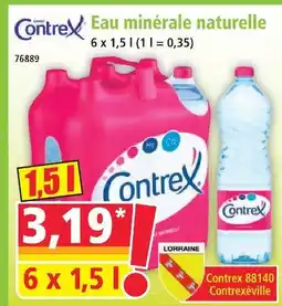 Norma Contrex eau minérale naturelle offre
