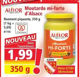 Norma Alélor moutarde mi-forte d'alsace offre