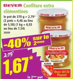 Norma Beyer confiture extra clémentines offre