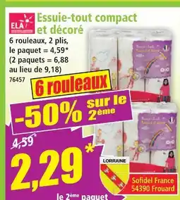 Norma Ela essuie-tout compact et décoré offre