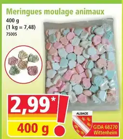 Norma Meringues moulage animaux offre