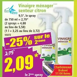 Norma Vinaigre ménager senteur citron offre