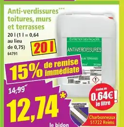 Norma Anti-verdissures toitures, murs et terrasses offre