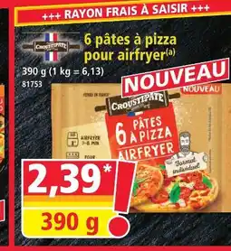 Norma Croustipate 6 pâtes à pizza pour airfryer offre