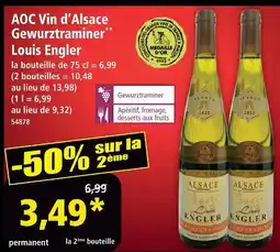 Norma Louis engler aoc vin d'alsace gewurztraminer offre
