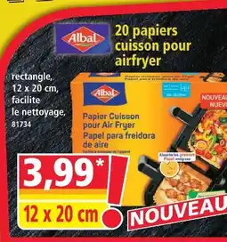 Norma Albal papier cuisson pour air fryer offre