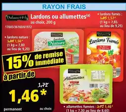Norma Dufaure et fils lardons nature offre