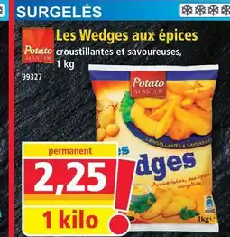 Norma Potato master les wedges aux épices offre
