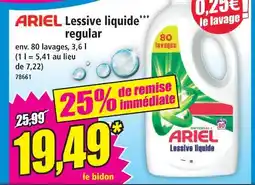 Norma Ariel lessive liquide regular offre