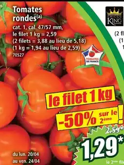 Norma Epices king tomates rondes offre