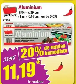 Norma Quickpack aluminium offre