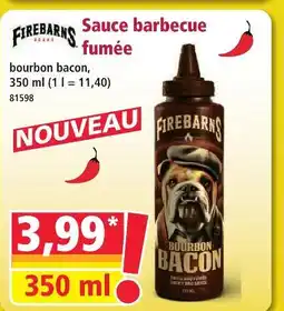 Norma Firebarns sauce barbecue fumée offre