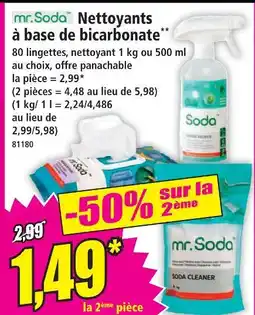 Norma Mr. soda nettoyants à base de bicarbonate offre
