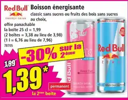 Norma Red bull boisson énergisante offre