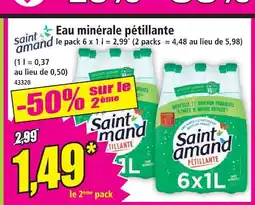 Norma Saint amand eau minérale pétillante offre